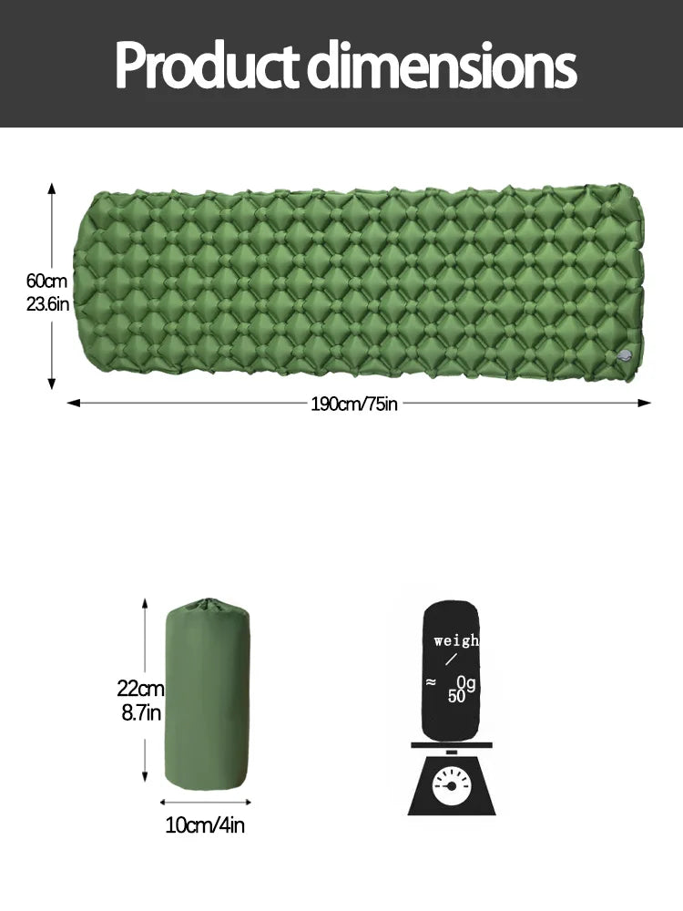 Inflatable Camping Sleeping Pad | Welloam