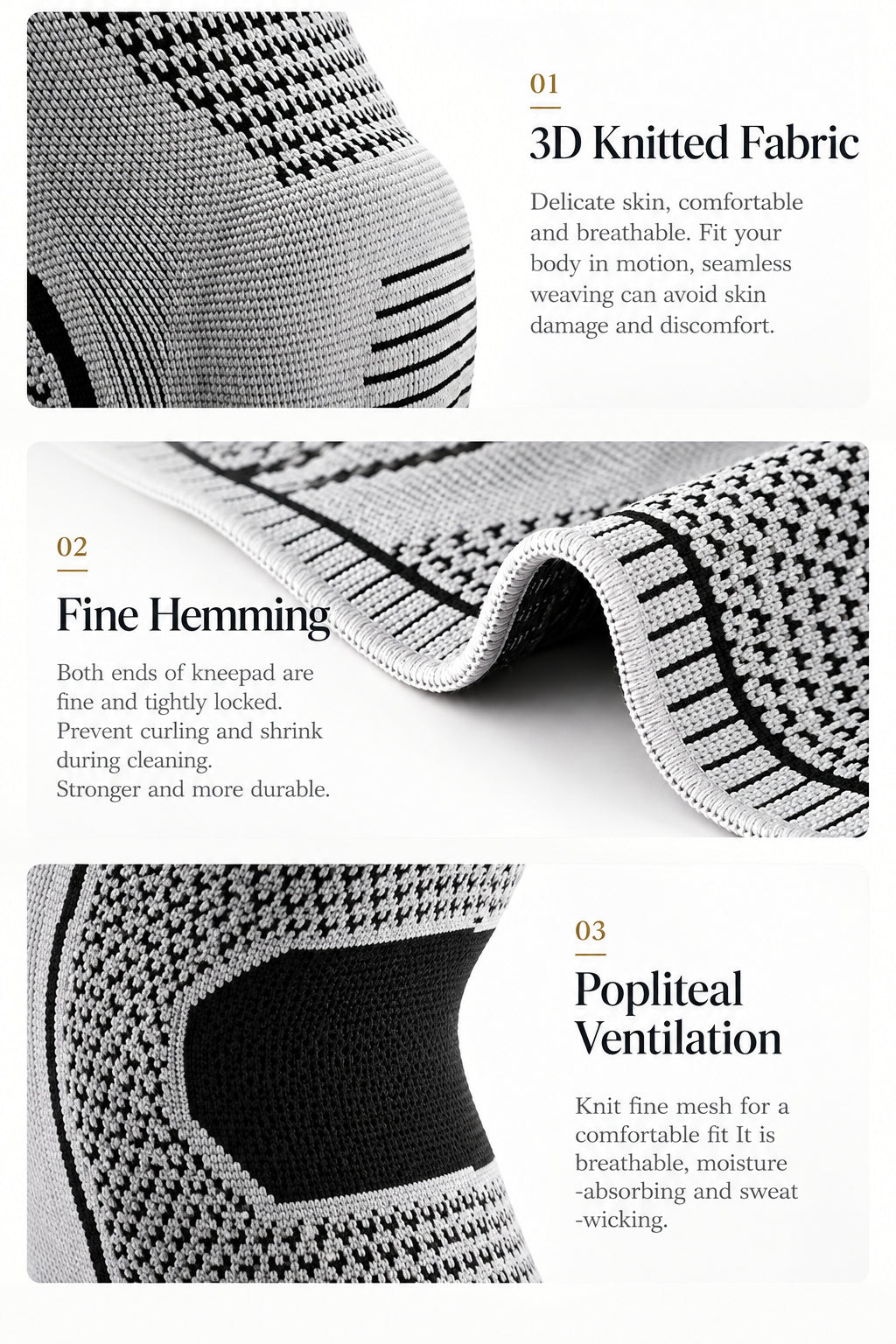 Silicone-Grip Knee Support