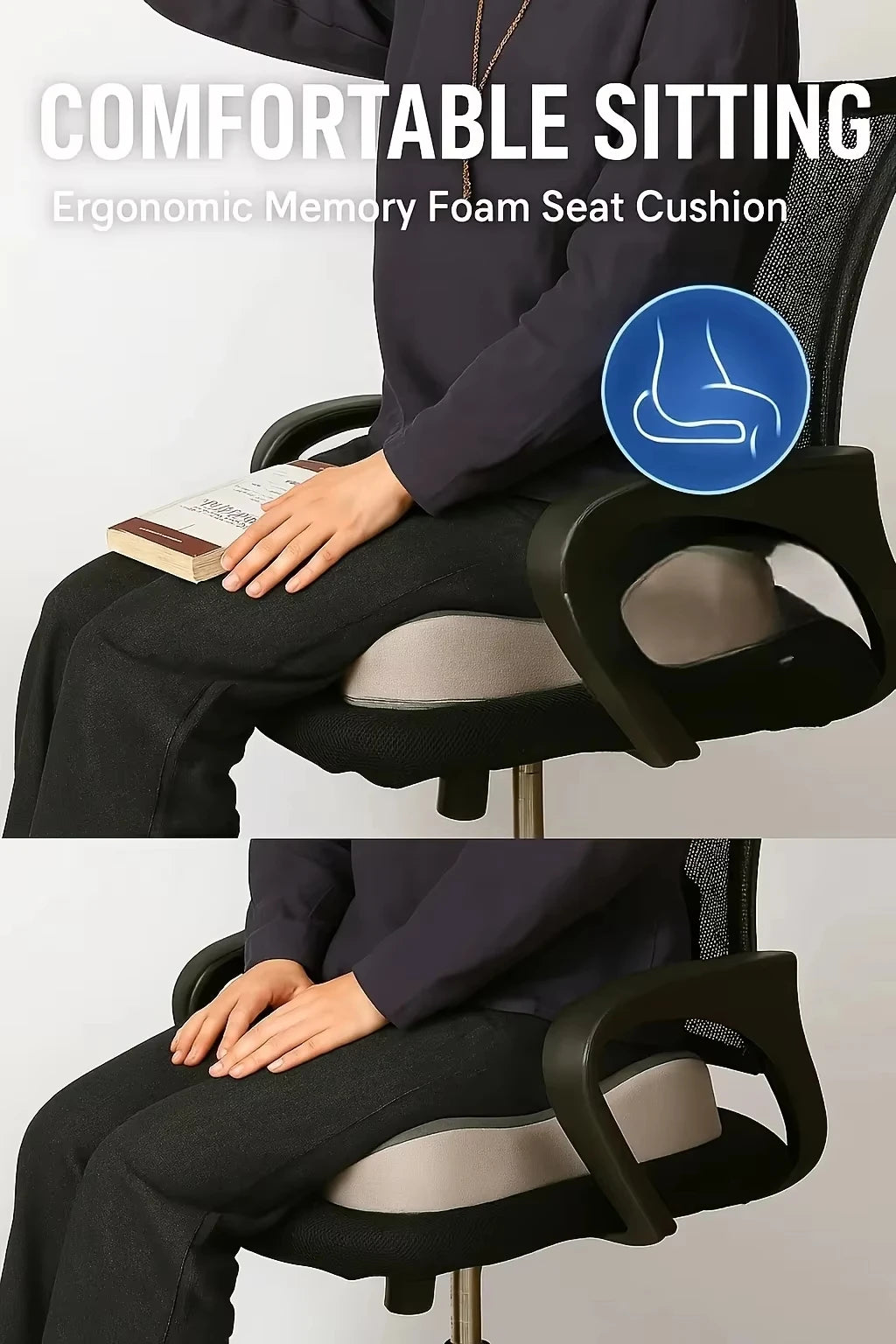 Breathable Memory Foam Seat Cushion | Welloam