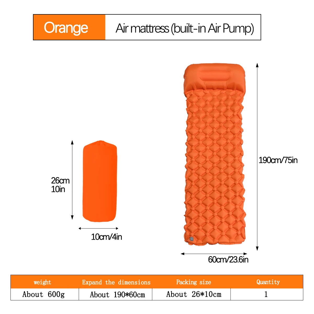Inflatable Camping Sleeping Pad | Welloam