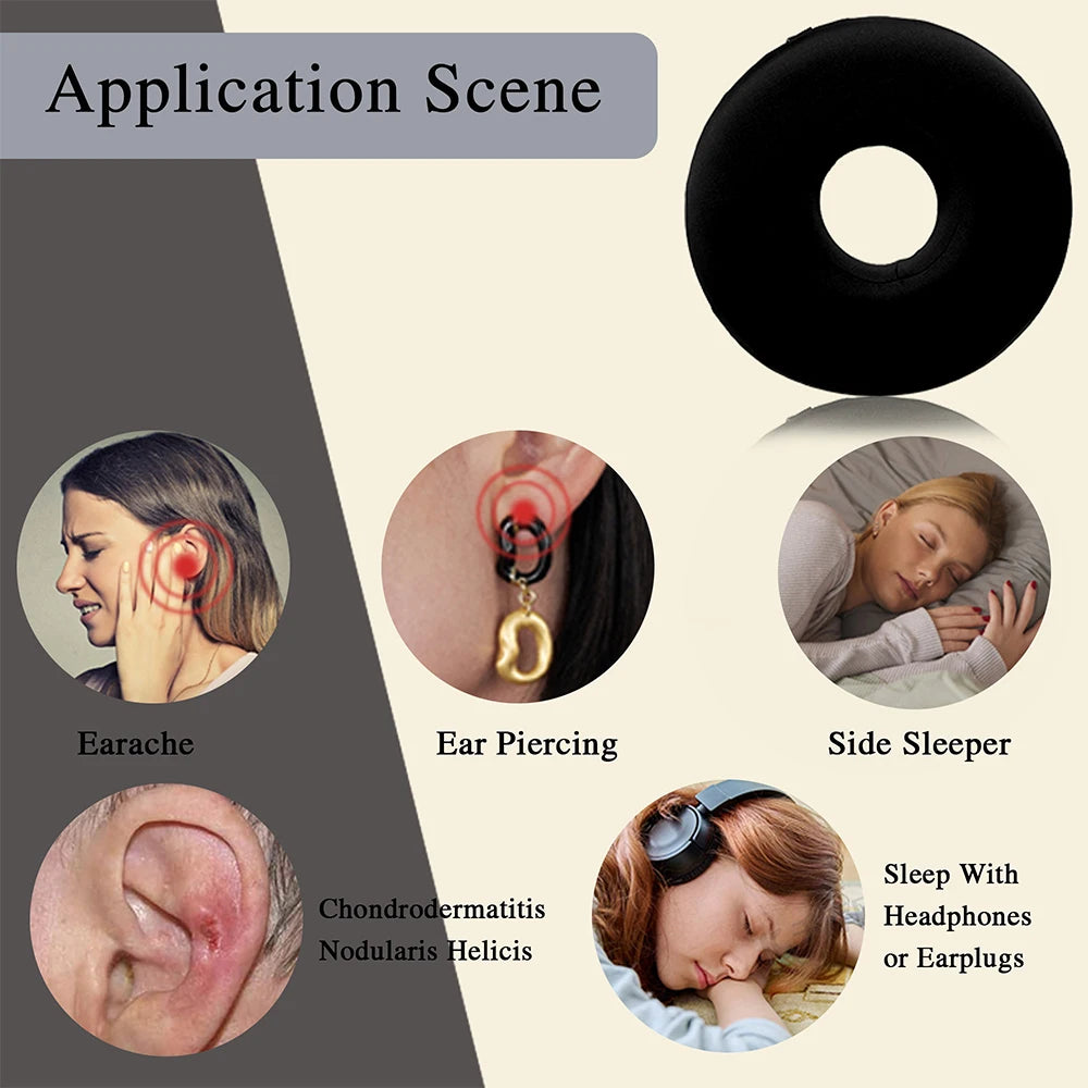 Memory Foam Ear-Hole Pillow for Side Sleepers | Welloam